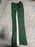 +* Vintage Y2K Mens Large Under Armour Track Pants Green & White Mesh Lined Joggers Warm-Up