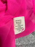 +* Womens Juniors By Decree Medium Hot Pink Sleeveless Top Blouse Tie-Up Hemline Cutout Back