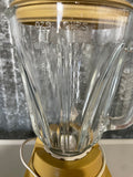 € Vintage MCM Hamilton Beach Scovill 14 Speed Glass Blender Harvest Gold Works CLEAN