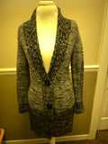 <€€ Womens/Juniors Small Black & Gray Knitted Cardigan Sweater by Mossimo Button Closure