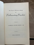 + Vintage PARLIAMENT PROCEDURE Guides, Set/2 Lawrence Bridge (1954) O.Garland Jones (1971)
