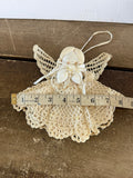 +* Crochet Angel Christmas Ornament 8” W x 7.5” H