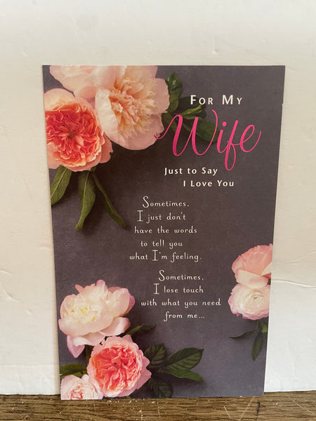 + New for MY WIFE Valentine’s Day Greeting Card w/ Envelope American Greetings