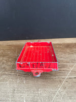 a* Vintage Children’s Toy Metal Red Wagon with Attachment Arm