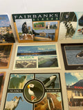Vintage UNUSED Post Cards ALASKA Fairbanks Juneau Anchorage North Pole Lot/13