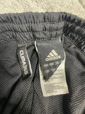 +* Mens Large Adidas Clima365 Track Pants Black 3-stripe Mesh Lined Joggers Warm-Up Activewear
