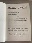 <€€ Vintage MARK TWAIN The Adventures of Tom Sawyer and The Adventures of Huckleberry Finn Hardcover 1960