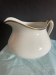 + Vintage Johnson Bros GROSVENER White China Gold Rim CREAMER 1920s England