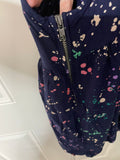 +* Womens/Juniors American Eagle Jumper Dress Small Sleeveless Navy Blue Paint Splatter Design