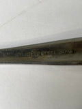 +* Vintage MCM Set/2 Serving Tablespoons Stainless Silverware Cutlery Japan Etched Flower