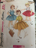 + Set/5 Vintage GIRLS Size 6 Smock DRESSES TOPS PANTS SHORTS Jumper Patterns 1960s 1970s