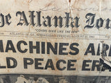 + Vintage The ATLANTA JOURNAL WWII JAPANESE SURRENDER August 15, 1945