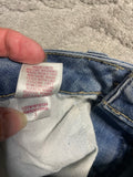 +* Womens/Juniors Size 3 28” Waist SO High Rise Jegging Blue Jeans Skinny Stretch Distressed Roll Up