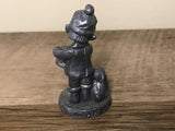 Vintage RB MICHAEL RICKER BARTLETT Pewter Drummer Boy w/ Dog 1985