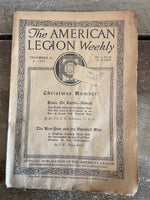 <€€ AS-IS Antique The AMERICAN LEGION WEEKLY Magazine Lot of 5 Issues 1920 November/December Ephemera