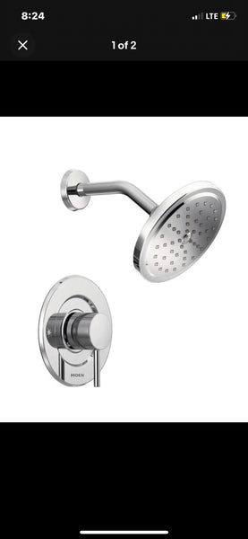 * New Moen Align Chrome T3292 Moentrol 1 Handle Shower Trim W/ 2.5 gpm Shower Head