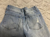 +* Womens/Juniors Size 3 28” Waist SO High Rise Jegging Blue Jeans Skinny Stretch Distressed Roll Up