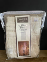 € Pair/Set of 2 New Croscill Home Tailored Panel 40” W x 95” W Style #8080 Linen Sheer Mist