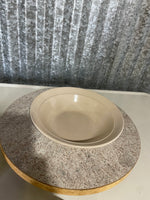 a** Beige Stoneware Serving Bowl 9” Diam Pottery Made in China