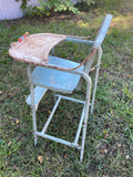 a* Rare Vintage Castelli Baby High Chair Metal with Play Beads Project Piece