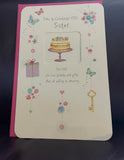 New Greeting Card SISTER HAPPY BIRTHDAY w/ Envelope American Greetings