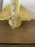 +* Small Yellow Basket Woven Wood With Handle (Copy)