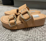 Dolce Vita Cici Blush Stella Buckled Platform Slide Sandals
