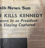 +* AS-IS Vintage S. Dekalb (GA) News/Sun 1961-1980  Reprint 6/27/1979 Kennedy Assassin Newspaper Ephemera