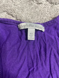 +* Women's Junior’s XSmall Purple Charlotte Russe Sleeveless Top Dress Swimsuit Cover Up Side Pockets Razor Back