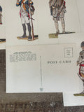 + Vintage Ten Soldiers of the American Revolution Set #1 Set/10 Unused Post Cards Ephemera