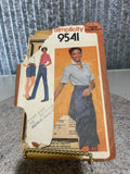 + Vintage Womens’s  Size 12 Wrap SKIRT, Straight Leg PANTS/SHORTS, SHIRT Pattern SIMPLICITY 9541