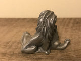 <€€* Hudson Pewter Noah's Ark Collection Pair LION LIONESS Retired #2218 1981