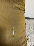 +* Set/3 Square 16” Embroidered & Beaded Pillows Floral on Velour Velvety Satiny Pillow Burgundy Green Browns Zipper Closure