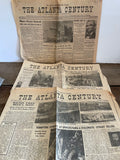 + ANTIQUE 3 Front Pages The ATLANTA CENTURY Georgia Newspaper 1861 & 1864 CIVIL WAR