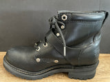 Vintage Pair Women’s Size 7 Black Leather HARLEY DAVIDSON Riding BOOTS 1990s
