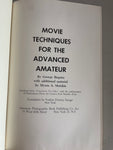 <€€ Vintage MOVIE TECHNIQUES For The Advanced AMATEUR George Regnier 1959 Hardcover