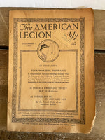 <€€ AS-IS Antique The AMERICAN LEGION WEEKLY Magazine Lot of 5 Issues 1920 November/December Ephemera