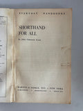 Vintage SHORTHAND FOR ALL John Comstock Evan’s Barnes & Noble 1957 Softcover