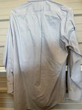 +* Mens Stafford Pinpoint Oxford 15-1/2 Sz 33 Fitted Blue Button Down 80% Cotton Long Sleeve Shirt