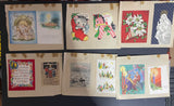 +* Vintage (27) Used Christmas Holiday Greeting Cards Crafts Scrapbooking