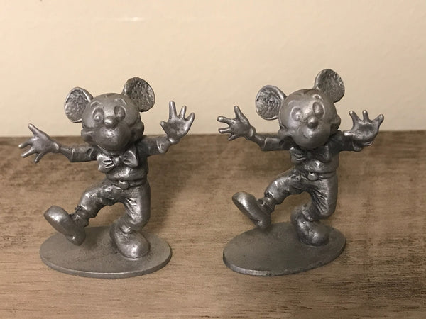 <€€* Hudson Pewter Walt Disney Dancing Mickey Mouse 1.5" Figurine #654 Miniatures