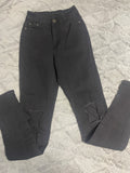 +* BOB Jeans Womens/Juniors Black Jeans Size 3/4 Distressed Skinny Stretch