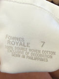 +* Vintage Fownes Royale Size 7 13.5” Womens Long White 100% Double Woven Cotton Opera Evening Gloves