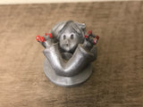 <€€ Vintage LAMB Fine Pewter Figurine Boy Rollerskater Rollerskating