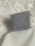+* Womens Juniors Sz 6 Ann Taylor Ivory Lace Top Sleeveless Lined