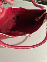 [meas, pics] € Red Leather Mossimo Shoulder Purse Belt Adjustable Medium Size