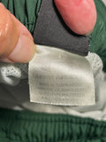 +* Vintage Y2K Mens Large Under Armour Track Pants Green & White Mesh Lined Joggers Warm-Up