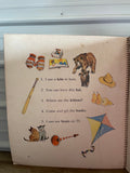 <€€ Vintage CHILDREN’s Big Books For Tigers Teacher Edition Spiral 21” W x 23.5” H