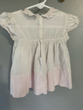 Vintage Infant Baby Girl Light Pink Dress by Alfred Leon Handmade Original