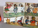 ** Antique Vintage FUNNY JUNGLELAND Moving Pictures Children’s Book W.K. Kellogg 1909 Softcover